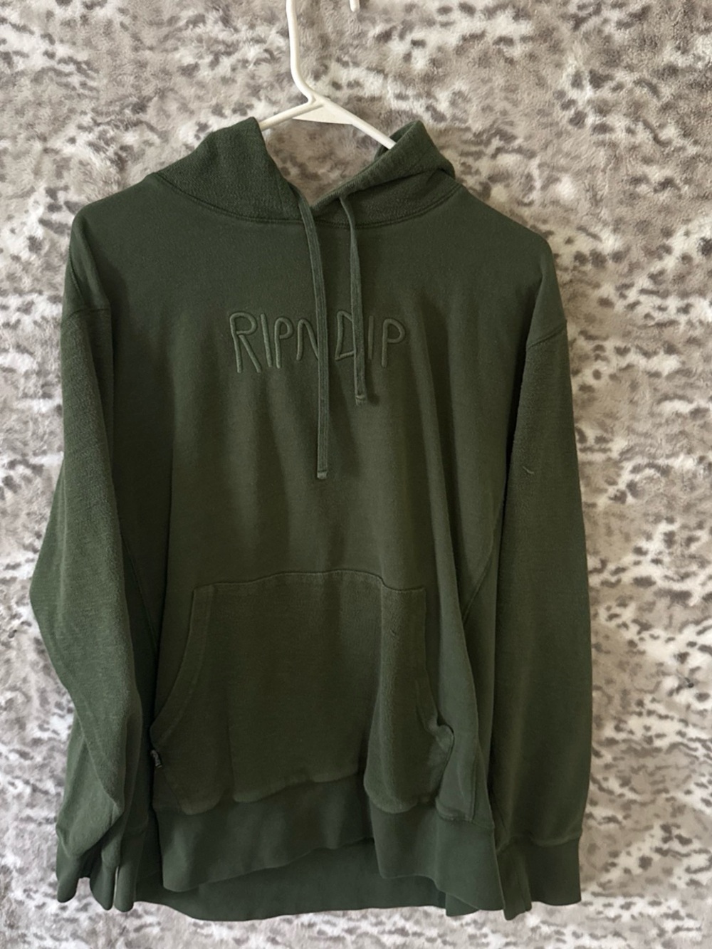 Ripndip Dark Olive Embroidered Pullover Hoodie